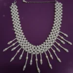 Multi-Strand Pearl Collar Necklace for Women