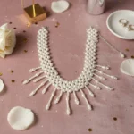 Multi-Strand Pearl Collar Necklace for Women