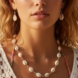 Handmade Cowrie Shell Jewelry Set for Women