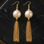 Pearl & Bead Dangle Earrings for Women