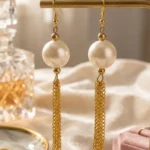 Pearl & Bead Dangle Earrings for Women