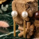 Pearl & Bead Dangle Earrings for Women