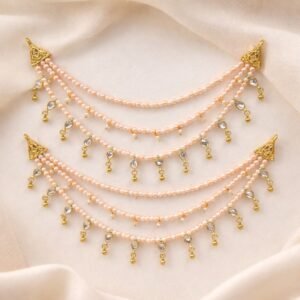 Layered Pearl Ear Chain for Women