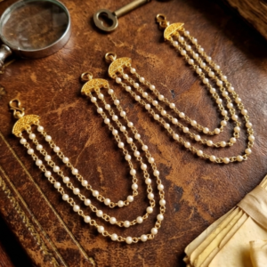Traditional Gold Tone Layered Ear Chain