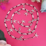Stylish Black Beaded Waist Chain