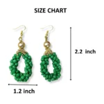 Handmade Statement Beaded Dangle Earrings