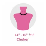 Choker Floral Pattern Beaded Jewelry Set