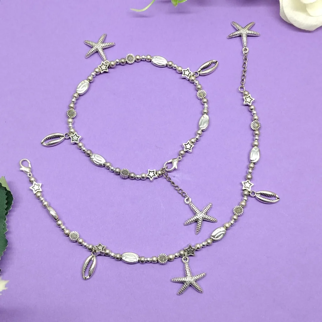 Starfish & Seashell Charm Foot Jewelry
