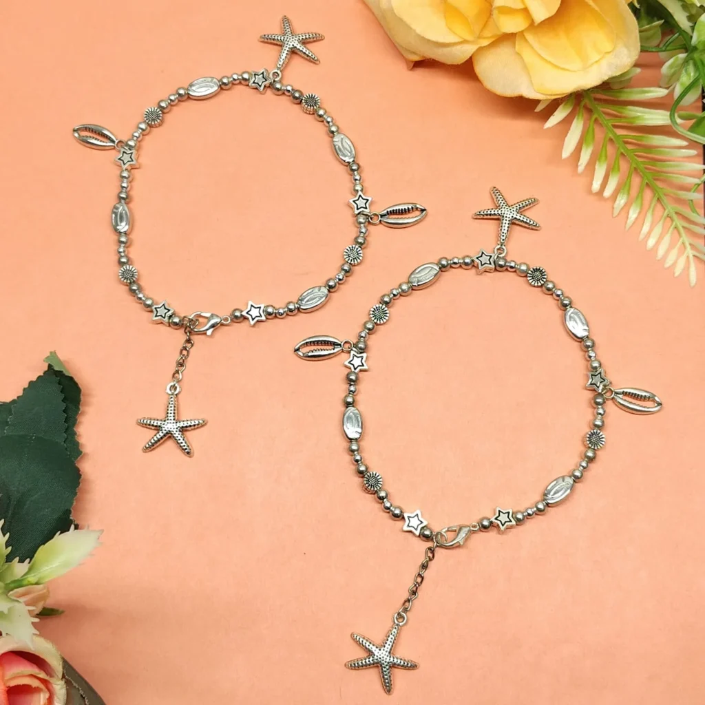 Starfish & Seashell Charm Foot Jewelry