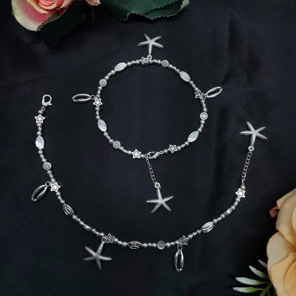 Starfish & Seashell Charm Foot Jewelry