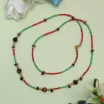 Crystal Beads & Brown Tiger Eye Waist Chain