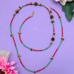 Crystal Beads & Brown Tiger Eye Waist Chain