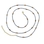 Boho Style Midnight Blue Beaded Waist Chain