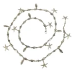 Silver Beach Style Beaded Waist Chain