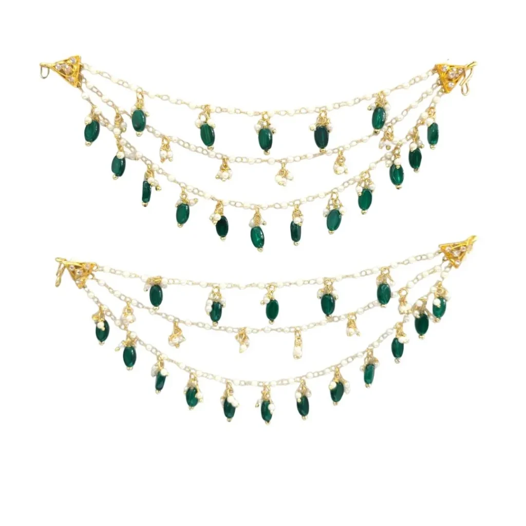 Traditional Pearl & Beaded Ear Chains