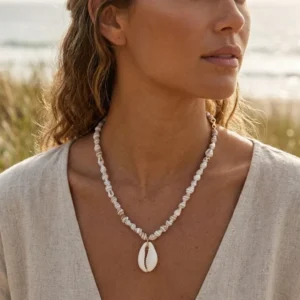 Handcrafted Coastal-Inspired Boho Shell Necklace