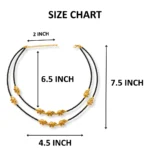 Gold-Tone Elephant Charm Dual Layer Necklace