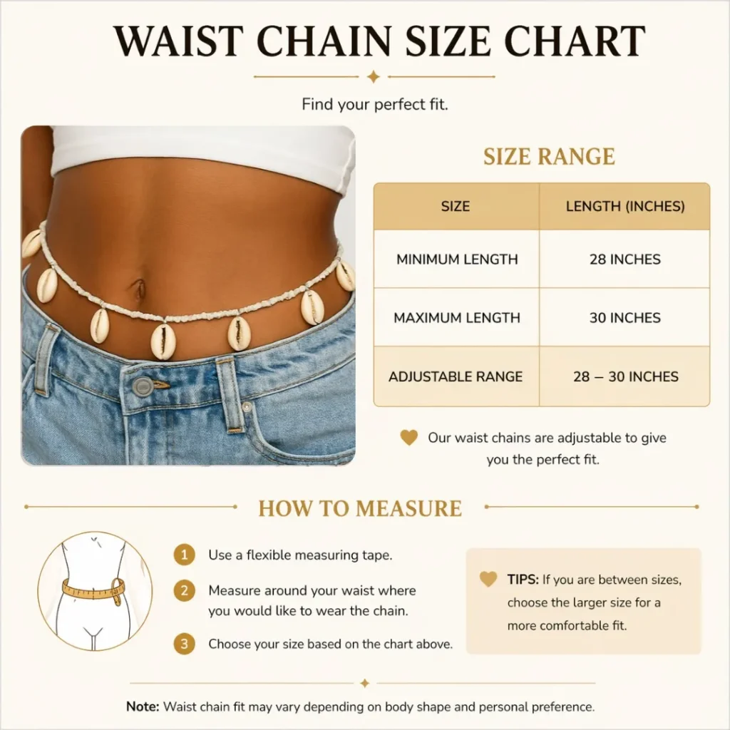 Boho Style Midnight Blue Beaded Waist Chain