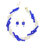 Eye-Catching Beaded Pearl Jewelry Set